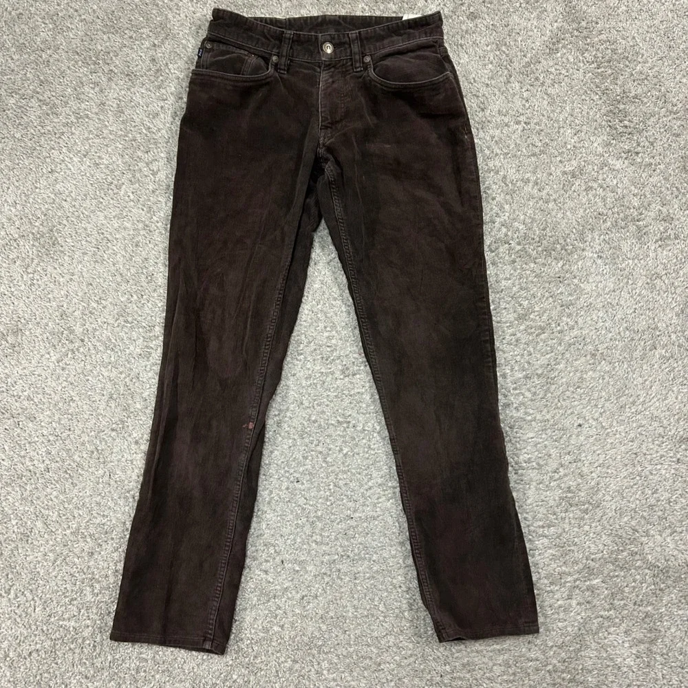 Polo‎ Ralph Lauren Corduroy Pants 28x30 Brown Straight Leg Stretch (FLAWS)